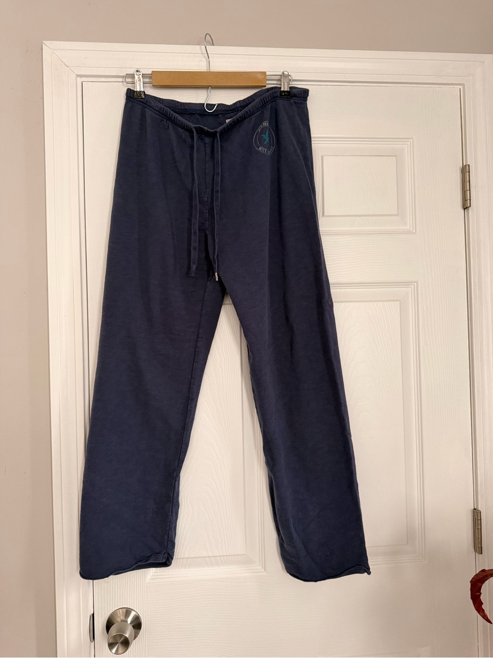 aerie Navy Sweatpants with Drawstring Waist